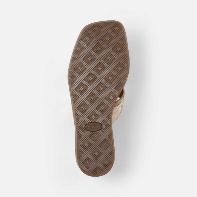 Mochi Women Beige Casual Slip Ons (SKU: 41-517-20-37)