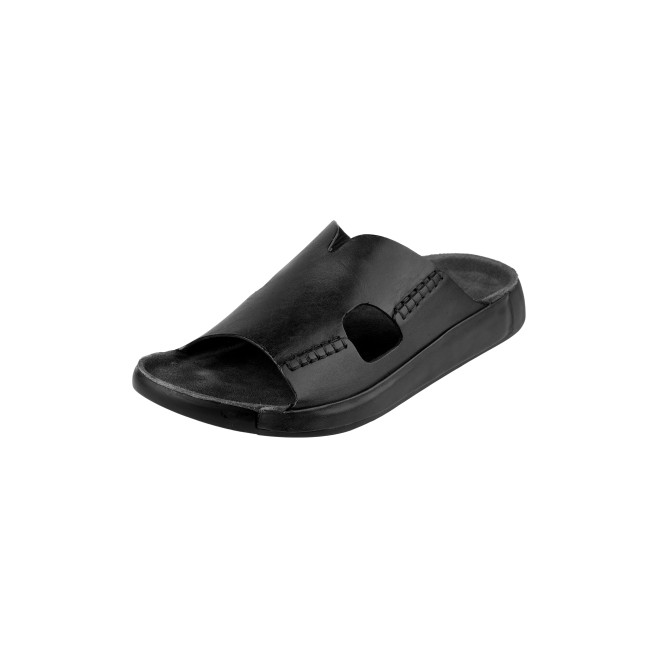 J.Fontini Men Black Casual Slippers (SKU: 60-123-11-43)