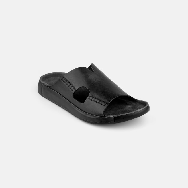J.Fontini Men Black Casual Slippers (SKU: 60-123-11-43)