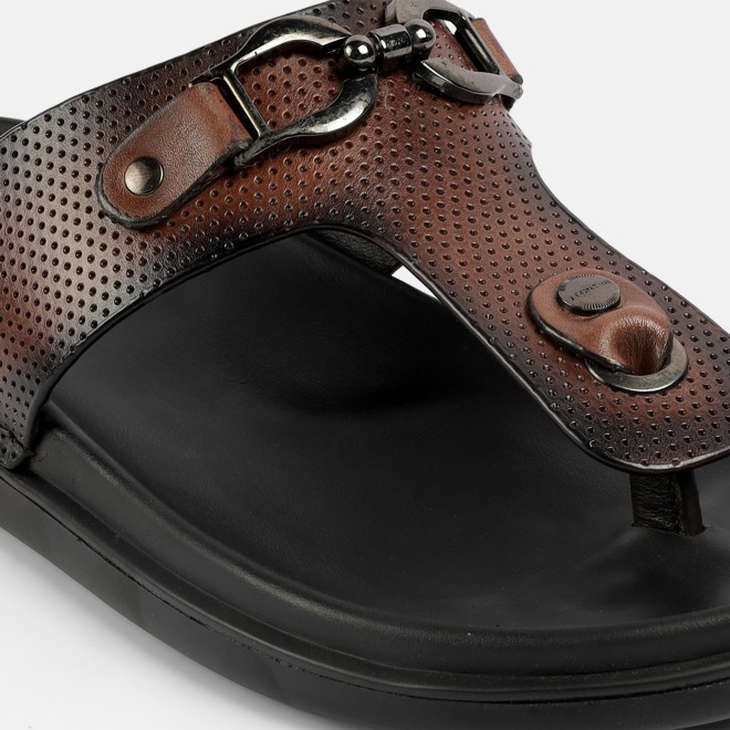 J.Fontini Men Brown Casual Slippers (SKU: 60-188-12-41)