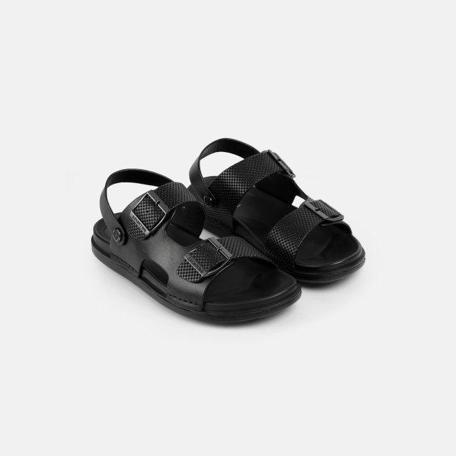 J.Fontini Men Black Casual Sandals (SKU: 60-189-11-41)