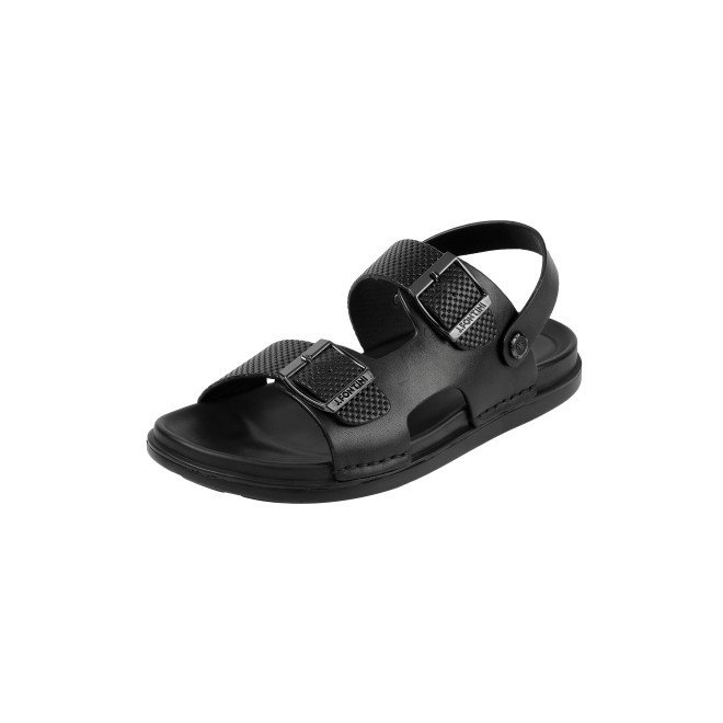J.Fontini Men Black Casual Sandals (SKU: 60-189-11-41)