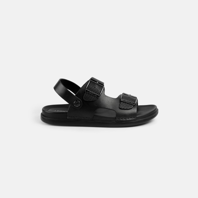 J.Fontini Men Black Casual Sandals (SKU: 60-189-11-41)