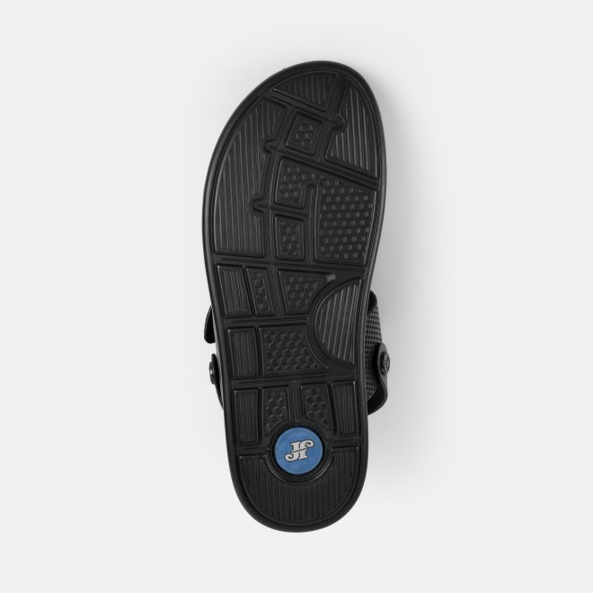 J.Fontini Men Black Casual Sandals (SKU: 60-189-11-41)