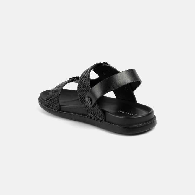 J.Fontini Men Black Casual Sandals (SKU: 60-189-11-41)