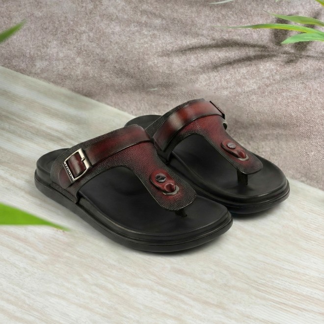 J.Fontini Men Wine Casual Slippers (SKU: 60-190-58-43)