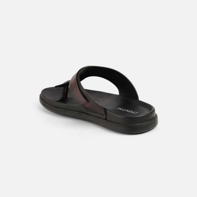 J.Fontini Men Wine Casual Slippers (SKU: 60-190-58-43)