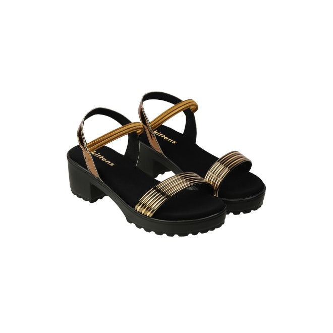 Kittens Girls Antic-gold Casual Sandals (SKU: 78-5741-28-30)