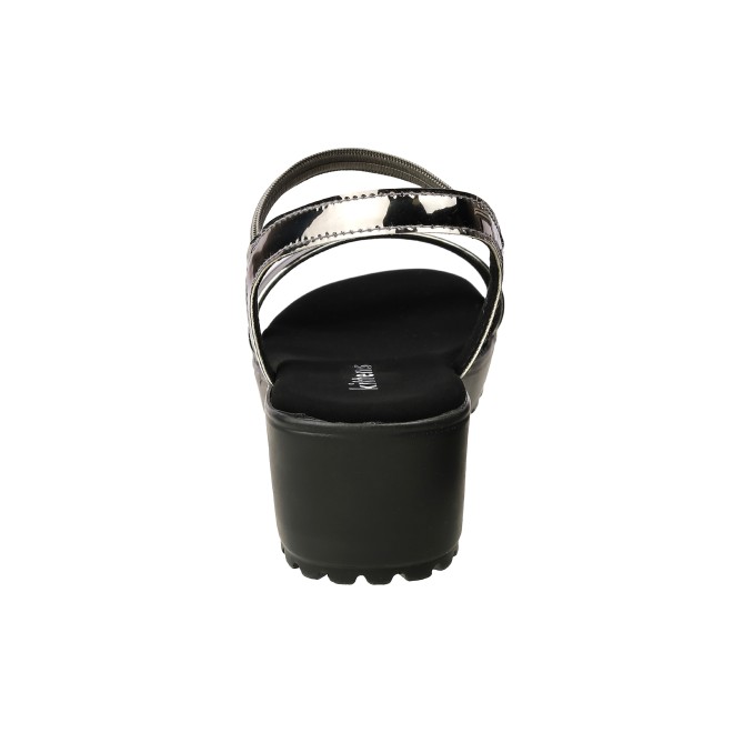 Kittens Girls Gun-metal Casual Sandals (SKU: 78-5741-29-30)