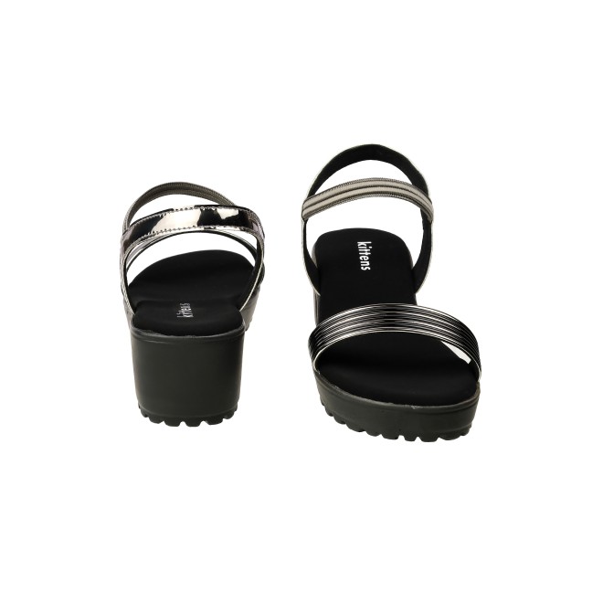 Kittens Girls Gun-metal Casual Sandals (SKU: 78-5741-29-30)