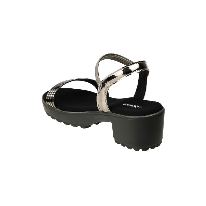 Kittens Girls Gun-metal Casual Sandals (SKU: 78-5741-29-30)