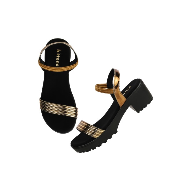 Kittens Girls Antic-gold Casual Sandals (SKU: 78-5741-28-30)