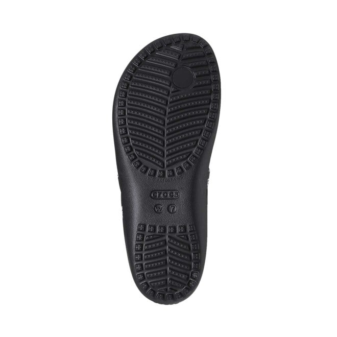 Crocs Women Black-Floral Casual Slippers (SKU: 118-204231-0CV-5)