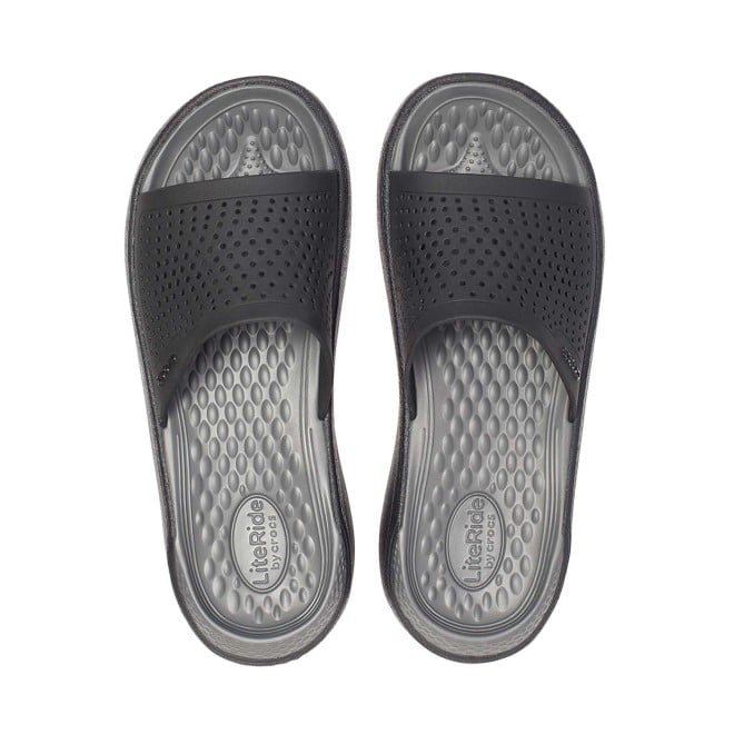 Crocs Men Black-Slate Grey Casual Slip Ons (SKU: 118-205183-0DD-6)