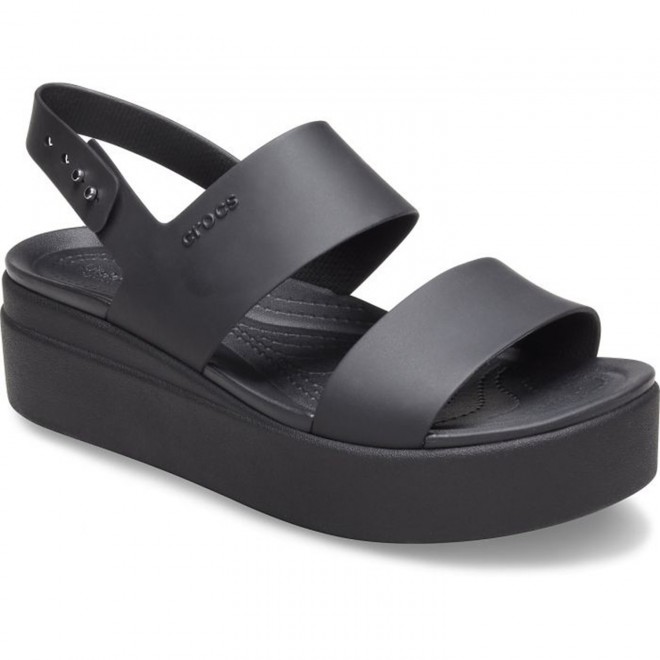 Crocs BlackSuede Casual Sandals for Women
