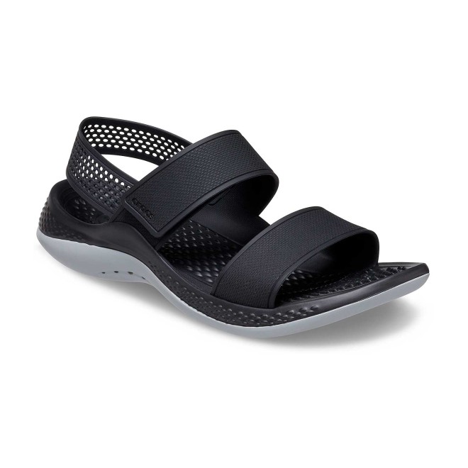 Crocs Black-Grey Casual Sandals for Women