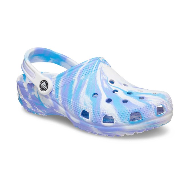 Crocs White-Blue Casual Clogs for Women