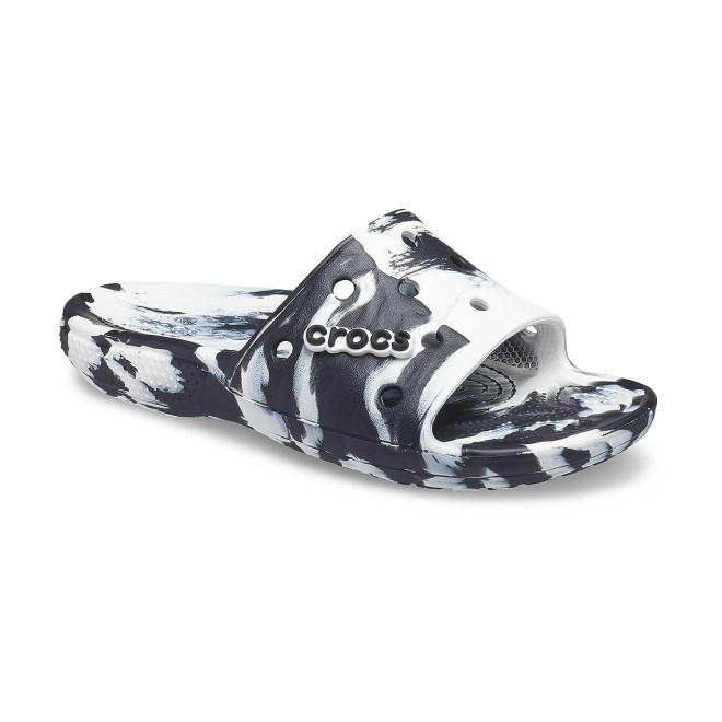 Crocs Men White-Black Casual Slippers (SKU: 118-206879-103-10)