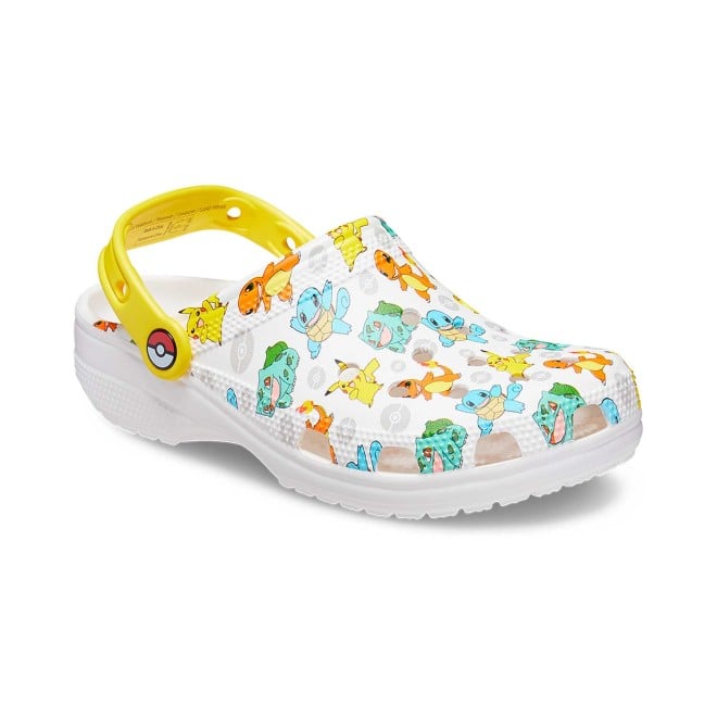 Crocs Women White-Multi Casual Clogs (SKU: 118-207765-94S-7)