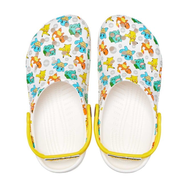 Crocs Women White-Multi Casual Clogs (SKU: 118-207765-94S-7)