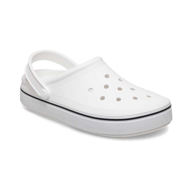 Crocs Men White Casual Clogs (SKU: 118-208371-100-6)