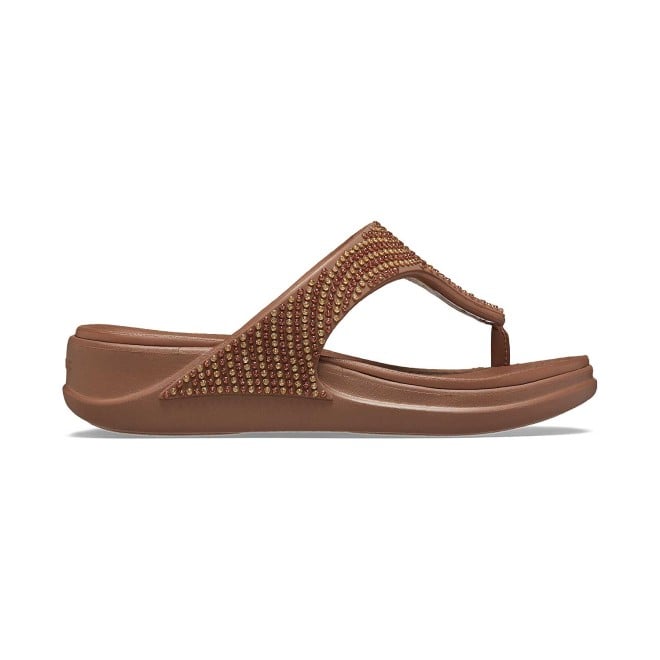 Crocs Women Bronze Casual Slippers
