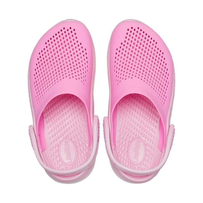 Crocs Girls Taffy Pink-Ballerina Pink Casual Clogs (SKU: 127-207021-6TL-1)