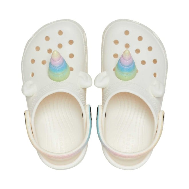 Crocs Kids-Girls Chalk Casual Clogs (SKU: 127-209701-0WV-7)