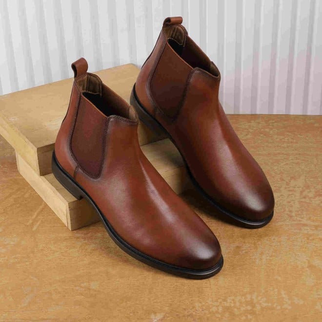 Mochi Men Tan Formal Slip-Ons (SKU: 14-1002-23-40)