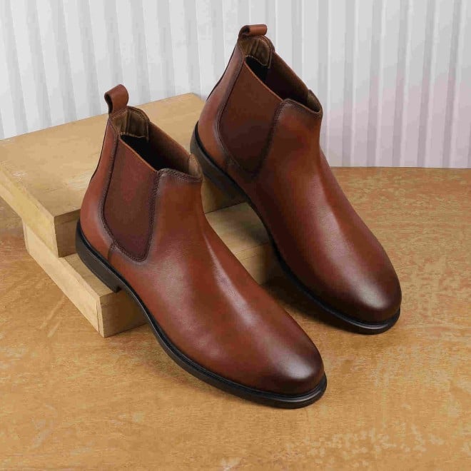Mochi Men Tan Formal Slip-Ons (SKU: 14-1002-23-42)