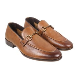 Men Tan Formal Moccasin