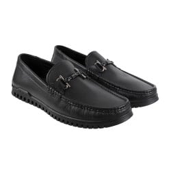 Men Black Casual Loafers