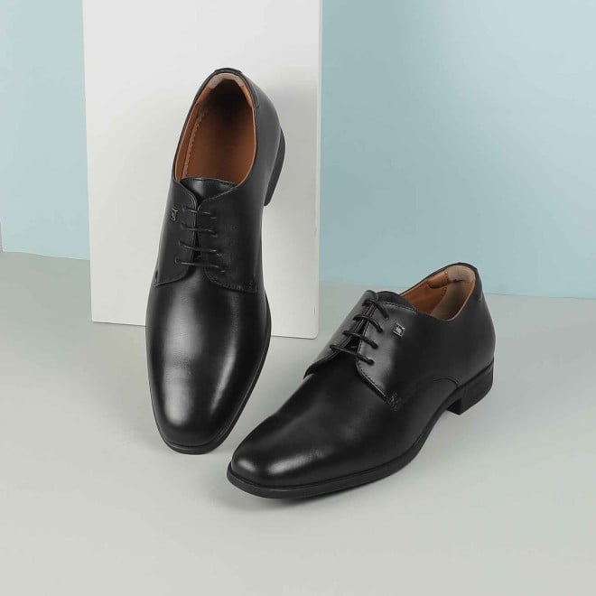 J.Fontini Men Black Formal Lace Ups