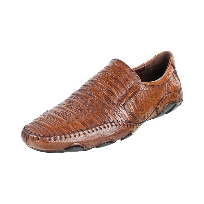 J.Fontini Men Tan Ethnic Moccasin (SKU: 14-110L-23-47)