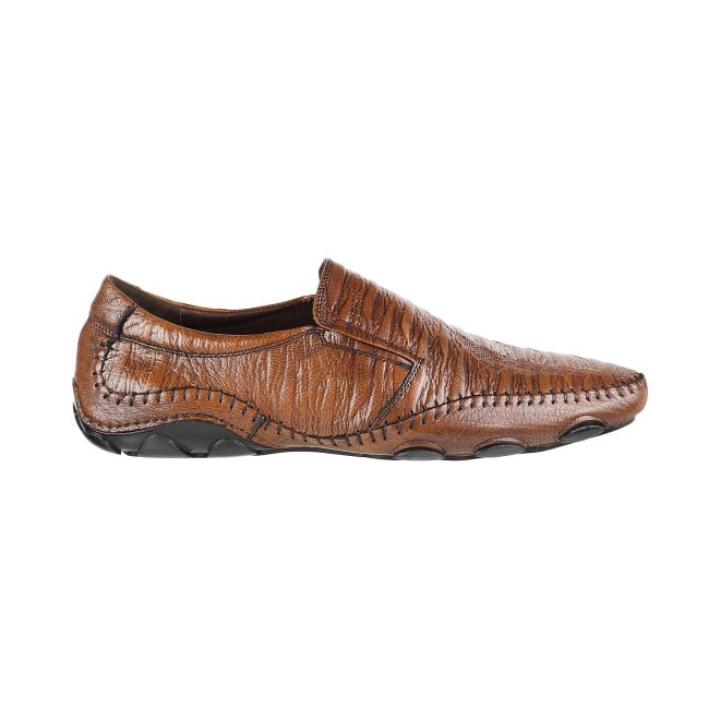 J.Fontini Men Tan Ethnic Moccasin (SKU: 14-110L-23-47)