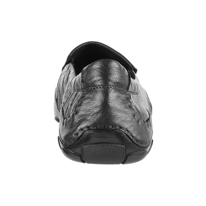J.Fontini Men Black Ethnic Moccasin (SKU: 14-110L-11-46)