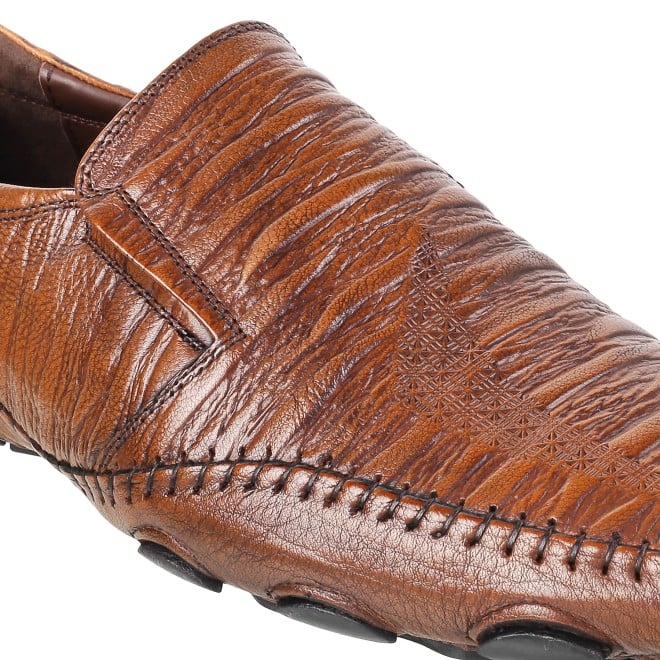 J.Fontini Men Tan Ethnic Moccasin (SKU: 14-110L-23-47)