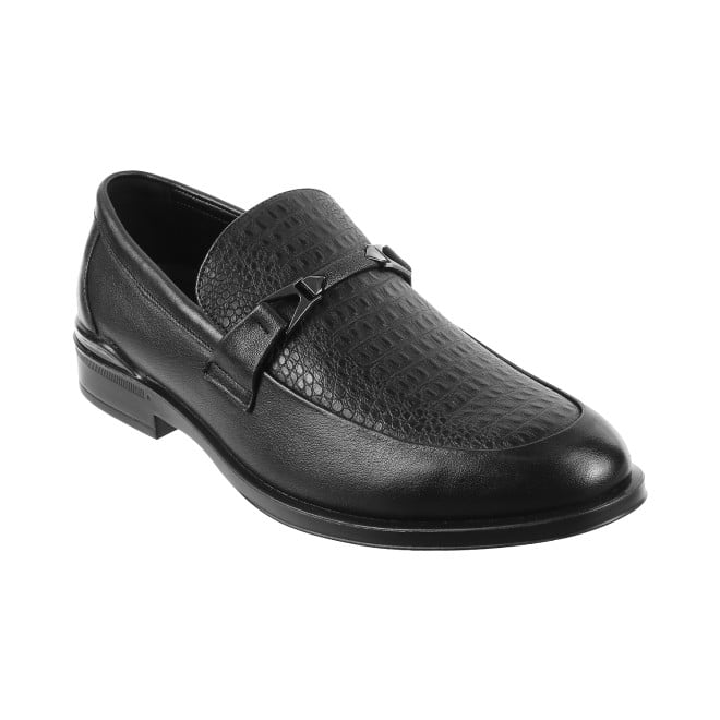 J.Fontini Men Black Formal Moccasin (SKU: 14-1140L-11-46)