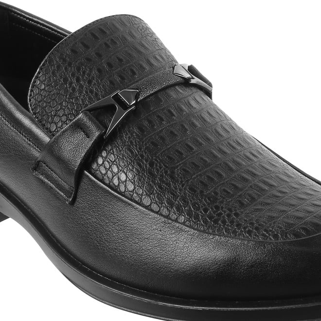 J.Fontini Men Black Formal Moccasin (SKU: 14-1140L-11-46)