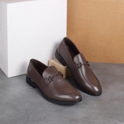 Men Brown Formal Moccasin