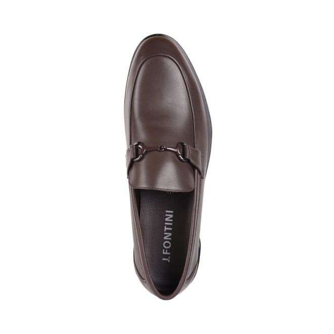 J.Fontini Men Brown Formal Moccasin (SKU: 14-1141-12-40)