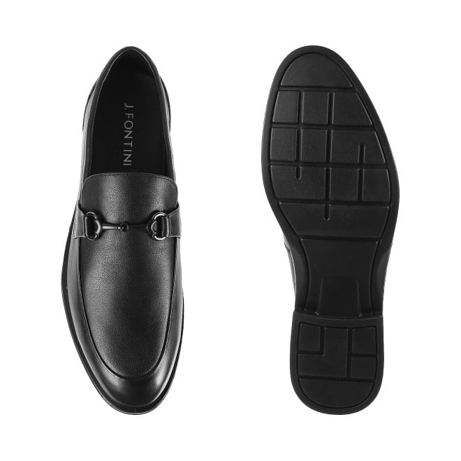 J.Fontini Men Black Formal Moccasin (SKU: 14-1141L-11-46)
