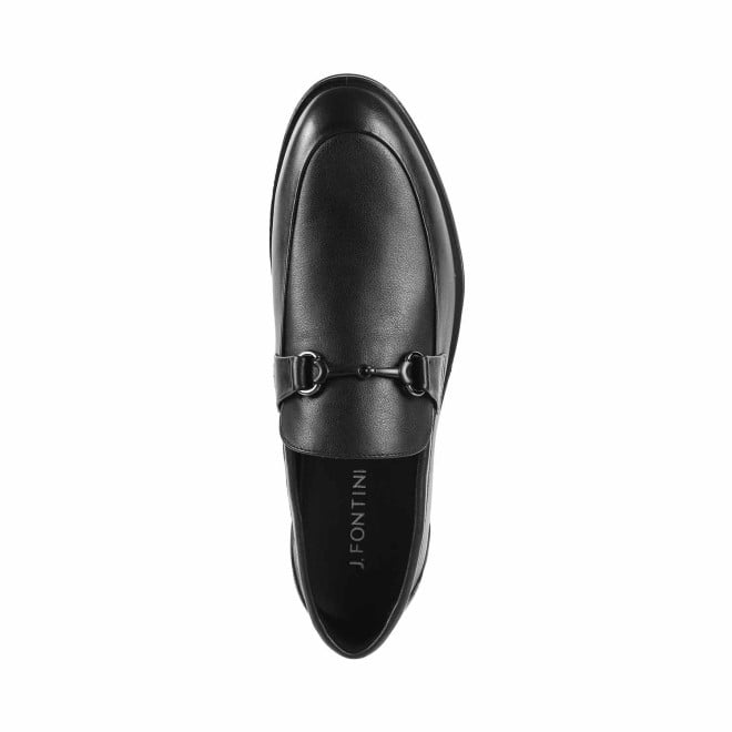 J.Fontini Men Black Formal Moccasin (SKU: 14-1141L-11-46)