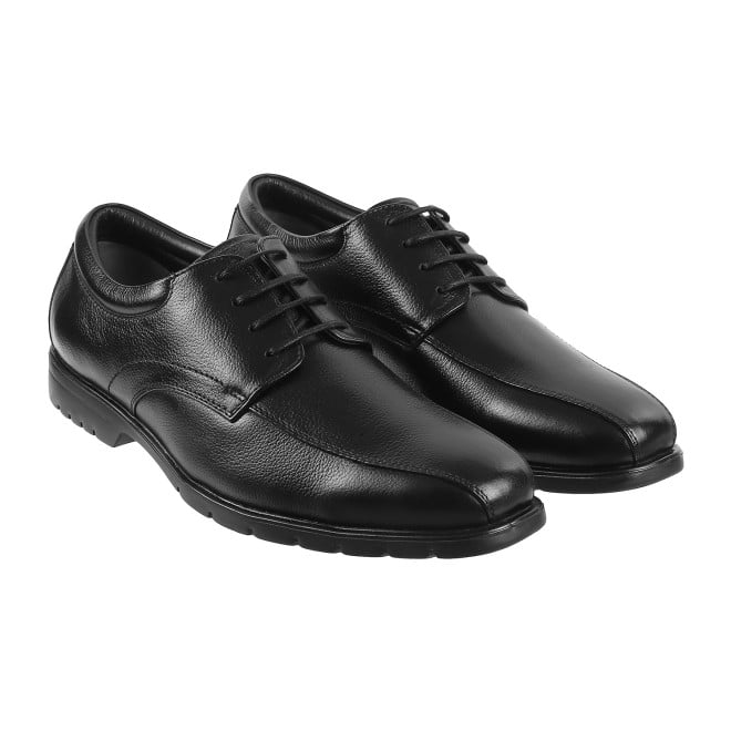 J.Fontini Men Black Formal Lace Up