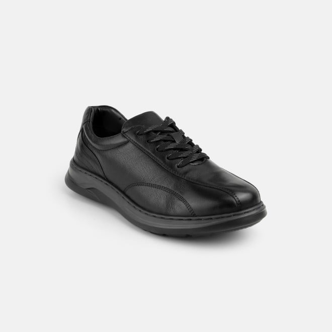J.Fontini Men Black Casual Lace Up