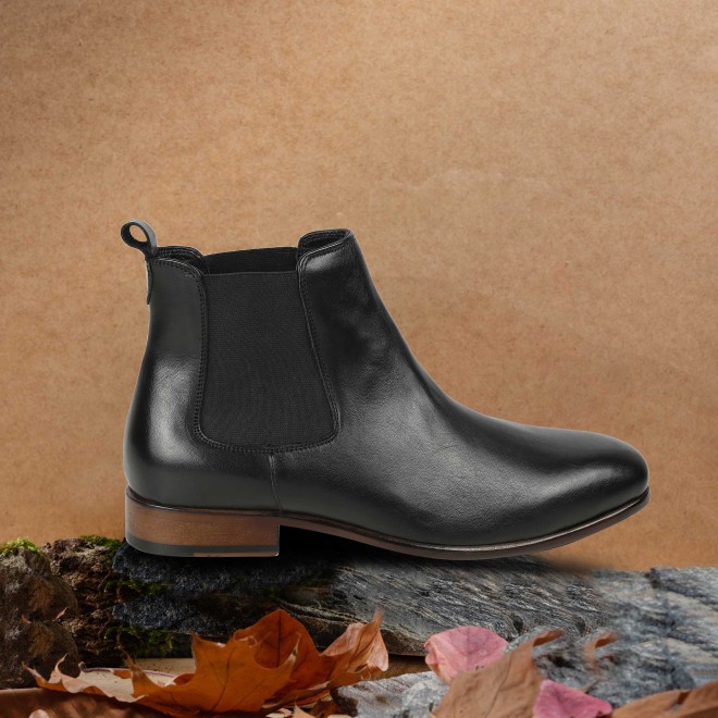 J.Fontini Men Black Formal Boots (SKU: 14-1203-11-42)