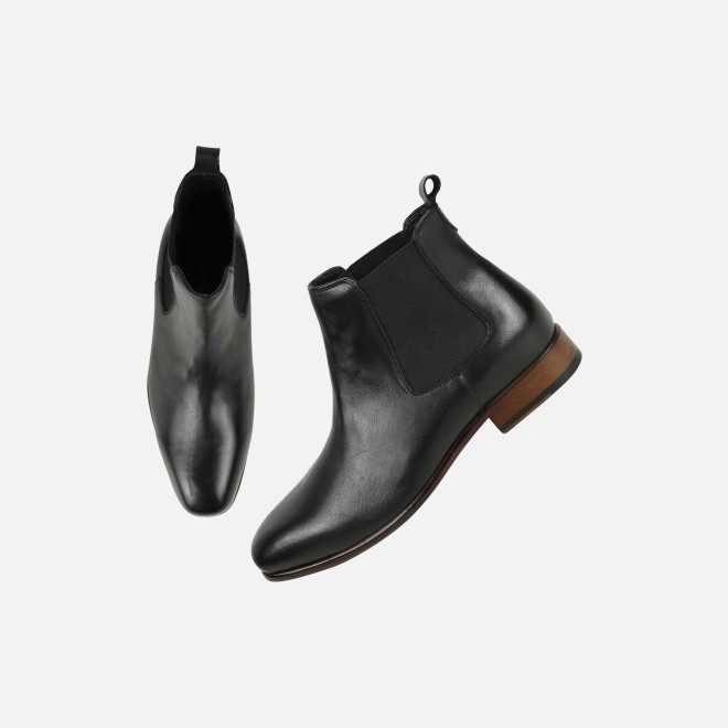 J.Fontini Men Black Formal Boots (SKU: 14-1203-11-42)