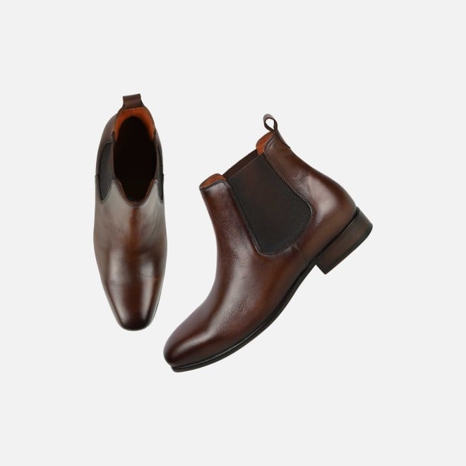 J.Fontini Men Tan Formal Boots (SKU: 14-1203-23-41)