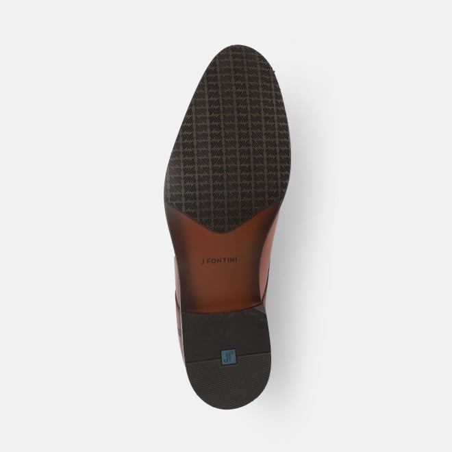 J.Fontini Men Tan Formal Oxford (SKU: 14-1204-23-40)
