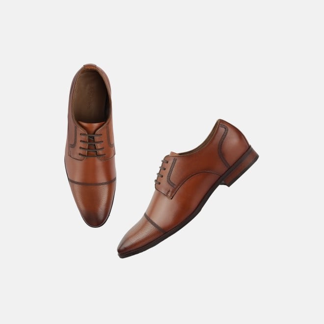 J.Fontini Men Tan Formal Oxford (SKU: 14-1204-23-40)
